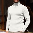 thumbnail image 6 of Men's Turtleneck Long Sleeve Turtle Neck Shirts Basic Lightweight Undershirt Thermal Pullover Sweater White XXXL, 6 of 6
