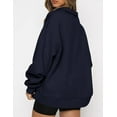 thumbnail image 3 of Womens Oversized Sweatshirts Hoodies Half Zip Pullover Fall  Outfits 2023 Y2k Clothes, 3 of 7