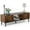 Rustic Brown, variant on DEXS Mid-Century Modern 55" TV Stand with 2 Side Doors Entertainment Center Console for Living Room Bedroom Office- Supports up to 65 Inch TV & 150 lbs Large Cabinet with Shelves ,Maple
