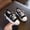Black, variant on Mfakffe Toddler Canvas Shoes Warm Spring Breathable Sneakers Round Toe Walking Casual Shoes for Infant Black 8 Toddler