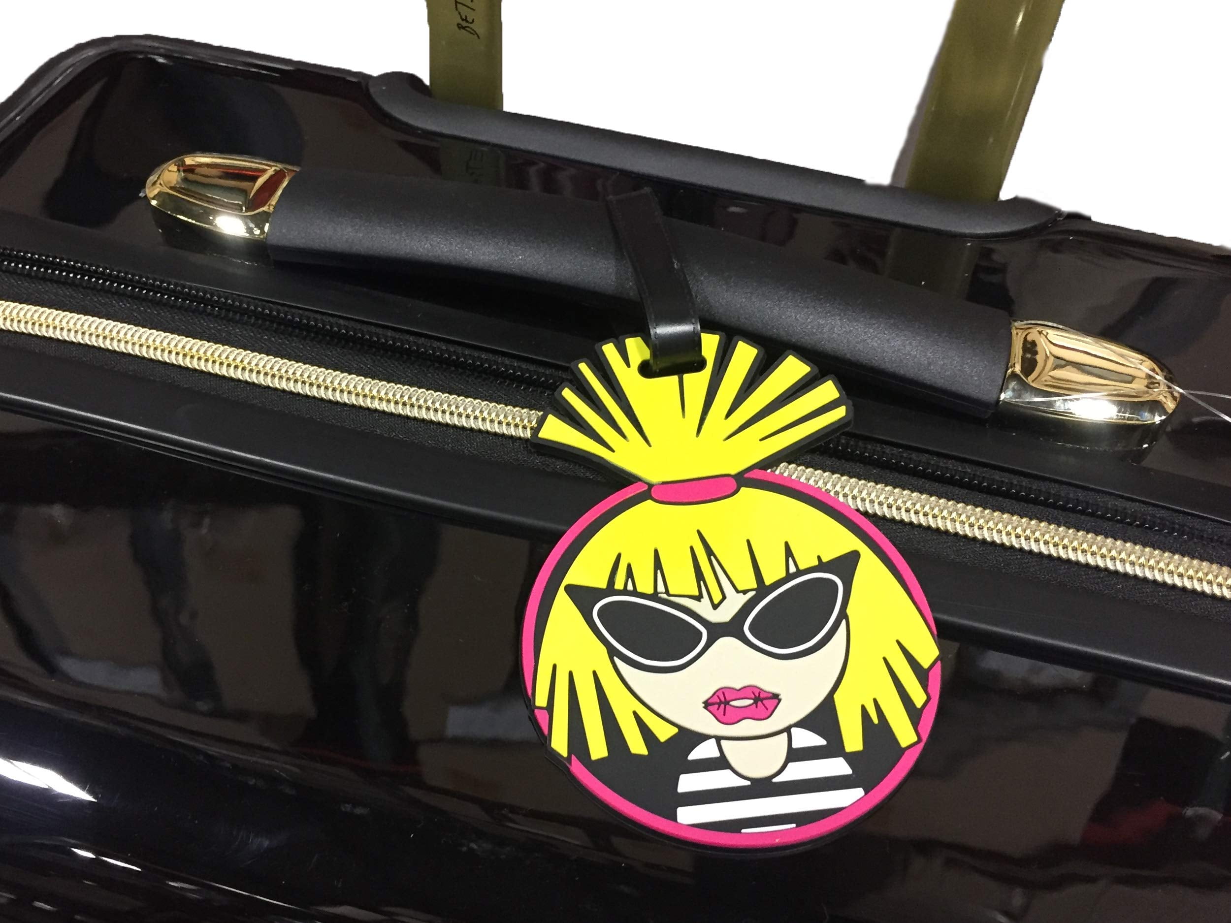 Betsey Johnson Designer 30 inch Checked Luggage Durable Resistant Hardside Suitcase Walmart