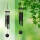 thumbnail image 5 of RKSTN aeolian bells Wind Chimes Outdoor Tone, Wind Chime Outdoor Sympathy Wind-Chime With 6 , Elegant Chime For Garden Patio Black Windchimes, 5 of 8