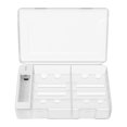 thumbnail image 1 of Estuche para guardar pilas, resistente, a prueba de polvo, con capacidad para 10 pilas AA/AAA, anticolisión, transparente, rígido, organizador., 1 of 9