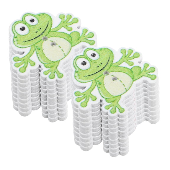 YEAHIBABY 50Pcs Green Wood Sewing Buttons Two Holes for DIY Decoration and Craft Accessories