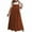 Brown, variant on Zpanxa Plus Size Women's Jumpsuit Dress with Pockets Sleeveless Tank Romper Dress for Casual