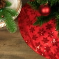 thumbnail image 3 of Northlight Sequin Snowflake Pattern Mini Christmas Tree Skirt - Red - 20", 3 of 7