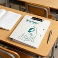 thumbnail image 1 of EGNMCR Storage Bins, Storage Containers A4 Folder Secretary Clipboard Document Hold Student Writing Pad Office Clipboard Storage Multifunctional Organizer Plasti c File Folder Board Clip, 1 of 7