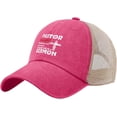 thumbnail image 1 of Pastor Gift Pastor Warning Anything You say Trucker Hat Men Trendy Mesh Baseball Cap for Summer, 1 of 8