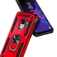 thumbnail image 3 of Nagebee Case for Samsung Galaxy S9 with Screen Protector (Soft Full Cover Caseage), Military Armor [Magnetic Ring Holder & Kickstand] Shockproof Protective Cover Case (Red), 3 of 5