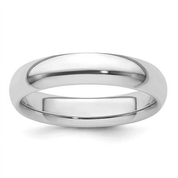 Platinum Solid Polished 5mm Comfort-Fit Wedding Band Ring Size 10.5 Wedding Band for Women and Men