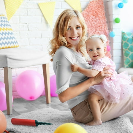 Plastic Hand Push Balloon Inflator Pumps for Party Birthday Festivals Assorted Color 3pcs