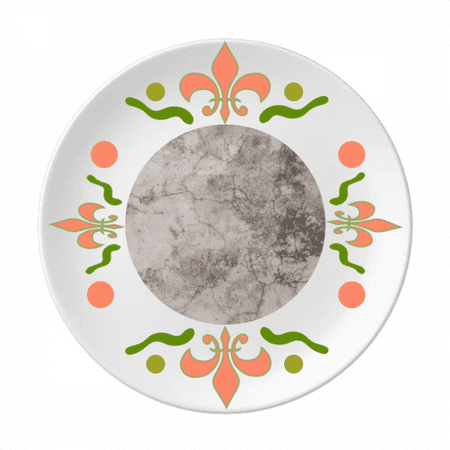 

Stone Wall Surface Crackles Texture Flower Ceramics Plate Tableware Dinner Dish