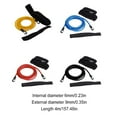 thumbnail image 4 of Swim Training Resistance Belt Adjustable Safety Swimming Bungee Training Belts Bungee with Mesh Pouch Reusable Swimming Train Accessories for Exerciser Red, 4 of 8