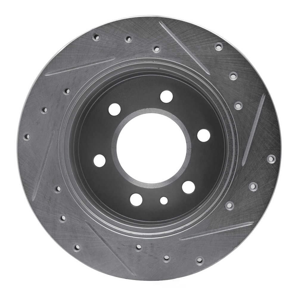 Dynamic Friction Company 631-40044L DFC Brake Rotor - Drilled And Slotted - Silver