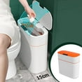 thumbnail image 2 of Smart Sensor Trash Can IPX5 Waterproof Automatic Induction Bathroom Garbage Bin Dustbin Rubbish Waste Bucket Living Room Orange White, 2 of 9