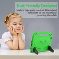 thumbnail image 6 of SUPNICE Kids Case for New iPad 9.7 2018/2017 with Built-in Screen Protector, Light Weight Shock Proof Handle Stand Kids Case for iPad 9.7 2017/2018 iPad Air/iPad Air 2/iPad Pro 9.7 - Green, 6 of 8