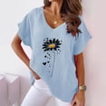 thumbnail image 2 of Women Summer Tops Trendy Blouses for Women Casual Summer Cute Shirts Trendy Going Out Plus Size Womens Workout Tops Set Generic Blouses for Women Clearance Orders, 2 of 6