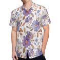thumbnail image 4 of High Quality Hawaiian Shirts for Men Short Sleeve Aloha Beach Shirt Floral Summer Casual Button Down Shirts Blouses 9EEEFO, 4 of 7