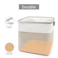 thumbnail image 4 of Fabric Storage Bins Baskets For Shelves 4 Pack Decorative Linen Closet Organizers With Handles For Clothes Home Office Organization, 4 of 9