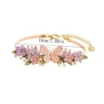 thumbnail image 3 of Floral Crochet Bracelet DIY Kit, Exquisite 3D Flower Handmade Bracelet Crocheted Kit for Women Her, 3 of 5