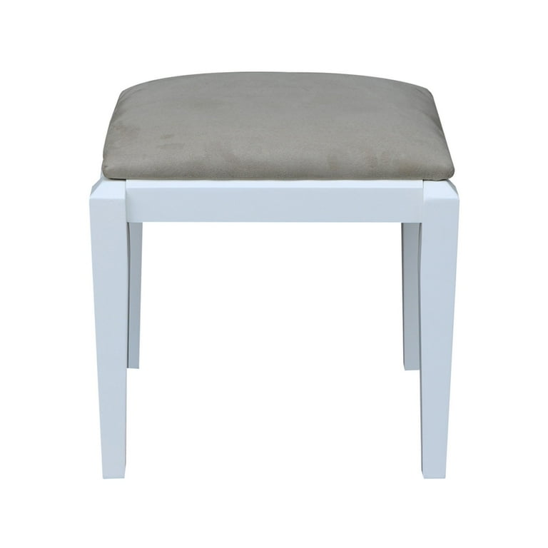 Unfinished vanity stool discount