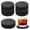 Round 24Pieces, variant on Square 24Pieces Slate Coasters 4 x 4 Inch Black Stone Home Office Kitchen Bar Use