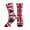 1 Black, variant on Mens Crew Socks Womens Retro British Flag Workout Training Athletic Socks