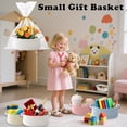 thumbnail image 4 of Canasta tejida HZFTJOY 30 x 20 x 13 cm blanca con asas, 4 of 9