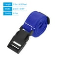 thumbnail image 2 of Uxcell 1.5m Adjustable with Quick Release Buckle Luggage Straps, Blue 3 Pack, 2 of 5