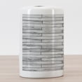 thumbnail image 3 of Taupe Ceramic Toothbrush Holder, Picture of a Parquet Grey Wood Texture Rusty Retro Antique Aged Display Striped Tile, Versatile Countertop for Bathroom, 4.5" X 2.7", Taupe Grey, by Ambesonne, 3 of 4