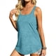 thumbnail image 3 of Camisetas Sin Mangas para Mujer, Estilo Túnica Informal, Holgadas y con Cuello en U y Dobladillo para Verano Lago Azul XL, 3 of 5
