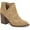 Camel, variant on Dellytop Womens Cutout Pointed Toe Block Stacked Chunky Heel Side Zipper Ankle Boots