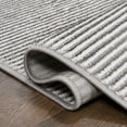 thumbnail image 6 of JONATHAN Y CARMEL 8 x 10 Area Rug, Cole Minimalist Pinstripe - Dark Silver/White, CAR101E-8, 6 of 8