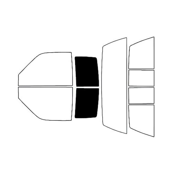 Rvinyl Window Tint Kit Compatible with GMC Pick Up 1993-1994 - Back Precut Kit - 5%