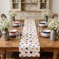 thumbnail image 4 of weibbin Independence Day Patterned Table Runner for Indoor Outdoor Party Kitchen Home Dining Table Decor 13.78x70.87 in, 4 of 6