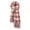 B, variant on Women Warm Scarf Large Shawl Wraps, Winter Dress Knitted Thick Scarves, Pink-Brown Plaid Line, Warm Neckwear Scarf Blanket with Fringes, Soft Lightweight, unisex