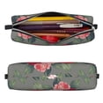 thumbnail image 2 of Vsdgher Rose Flowers Leather Pencil Case, Makeup Pouch, Zipper Pouch for Daily Essentials, Storage Organizer, Cosmetics and Stationary Bag, 2 of 7