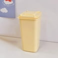 thumbnail image 1 of Mini Trash Can with Lid Swing Top Small Trash Can Pen Holder for Car Bedroom Office Desktop  White, 1 of 8
