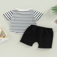 thumbnail image 4 of OUSITAID T-shirt à Manches Courtes à Manches Courtes avec Short à Taille Élastique pour Bébé, 4 of 9