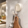 thumbnail image 3 of THOPBPRK Suction Cup Hooks No Drilling Heavy Duty Vacuum Wall Hangers Utility Hooks for Shower Bathroom Kitchen Window Glass Hanging Robe Towel Holder Pack of Four Home , 1Pack C, 3 of 5