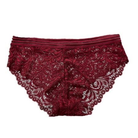 

Hazel Tech--Womens Underwear Cotton Lace Full Coverage Brief Ladies Panties Underpants