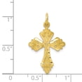 thumbnail image 3 of 10K Yellow Gold Charm Pendant Themed 25 mm 16 Cross, 3 of 3