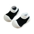 thumbnail image 5 of Quealent Toddler Boys Girls Sneaker Slip On Shoes Kids Lightweight Breathable Walking Shoes Black for Size 4.5, 5 of 5