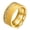 Gold, variant on 10mm Band Women's AAA CZ Stainless Steel Silver/Gold Sand Face Ring Size 6 7 8 9