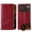 Red, variant on Real Genuine Leather for Crazy Horse Pattern for iPhone 17 Pro Max Case Flip Case Classic Business with Card Slots with Full Body Screen Camera Shockproof Protective Cover