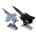 thumbnail image 1 of 2x 1: 144 71A Blackbird Aircraft con decoración de modelo de metal Strike 1: 100 Zulema 1 144 aviones a reacción fundidos a presión, 1 of 8