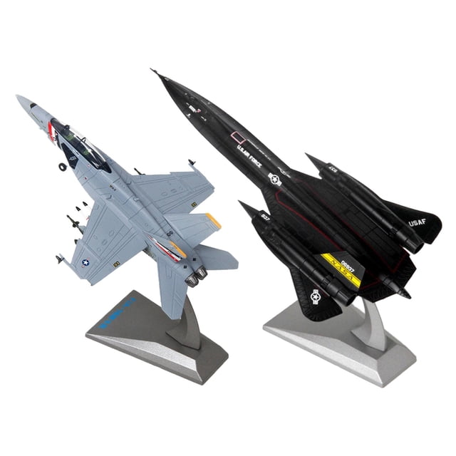2x 1: 144 71A Blackbird Aircraft con decoración de modelo de metal Strike 1: 100 Zulema 1 144 aviones a reacción fundidos a presión