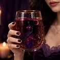 thumbnail image 5 of Halloween Glass Cups, Witch Glass Cup with Green Nature Witch Decorative Print, Autumn Fall Beverage Cup for Seasonal Use, Halloween Party Cup for Holiday Gatherings, Lead-Free, 5 of 6