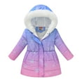 thumbnail image 7 of Mercatoo Girls Long Parka Winter Coat Heavyweight Hooded Puffer Jacket with Faux Fu𝐫 Collar Fleece Lined Down Coat for Kids, 7 of 7