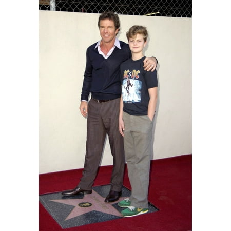 Fame Induction Card - Dennis Quaid Jack Henry At The Induction Ceremony For Star On The Hollywood Walk Of Fame For Dennis Quaid Hollywood Boulevard Los Angeles Ca November 16 2005 Photo By Michael GermanaEverett Collection